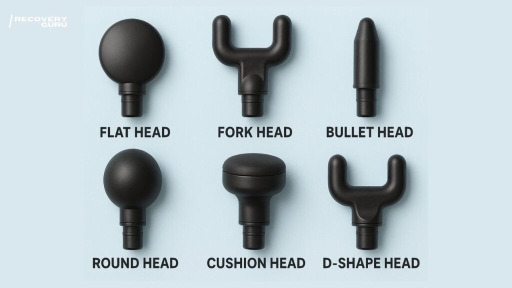 Everything You Need to Know About Massage Guns 4 types of massage gun heads