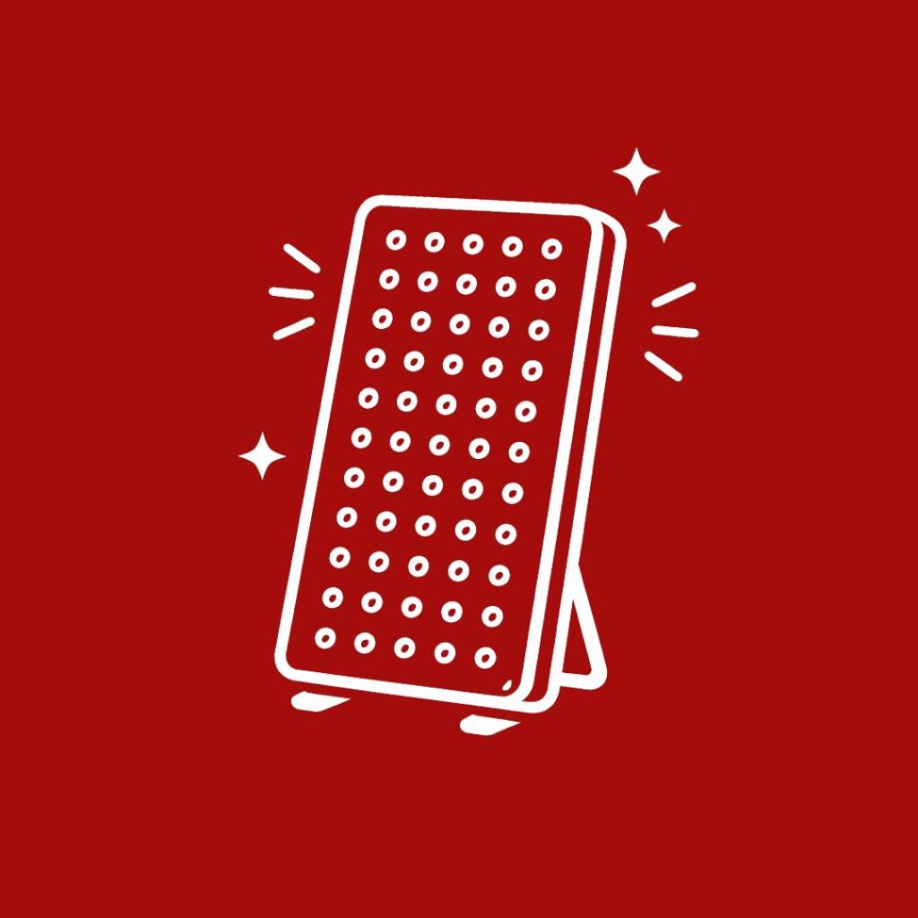 red light therapy icon